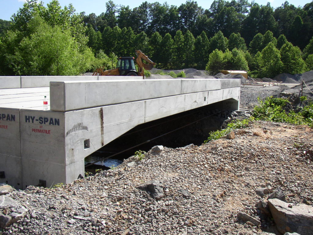 Boxley Materials Bridge Uses The Hy Span Bridge System Permatile